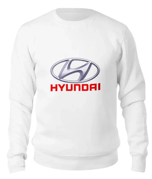 Заказать свитшот в Москве. Женский свитшот хлопковый Hyundai от THE_NISE  - готовые дизайны и нанесение принтов.