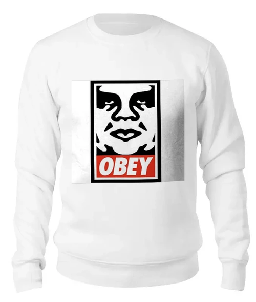 Заказать свитшот в Москве. Женский свитшот хлопковый obey. от ansheg - готовые дизайны и нанесение принтов.