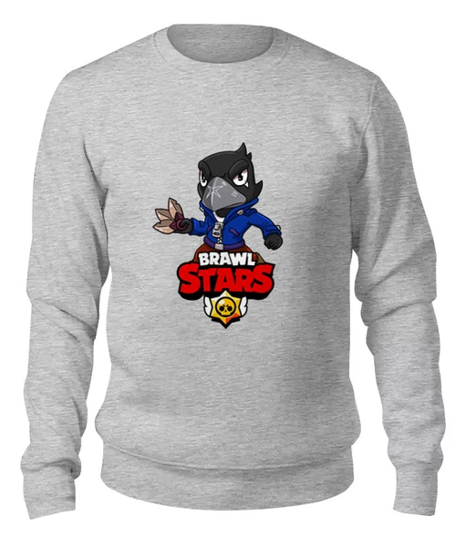 Заказать свитшот в Москве. Женский свитшот хлопковый BRAWL STARS CROW от geekbox - готовые дизайны и нанесение принтов.