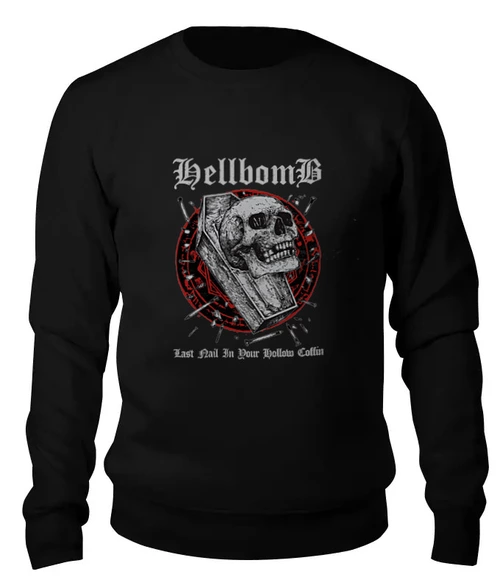 Заказать свитшот в Москве. Женский свитшот хлопковый Hellbomb от Leichenwagen - готовые дизайны и нанесение принтов.