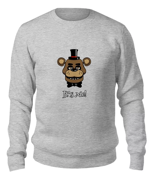 Заказать свитшот в Москве. Женский свитшот хлопковый Fazbear (Пять ночей у Фредди) от trugift - готовые дизайны и нанесение принтов.