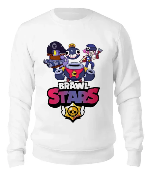 Заказать свитшот в Москве. Женский свитшот хлопковый Brawl Stars от vista12761@rambler.ru - готовые дизайны и нанесение принтов.