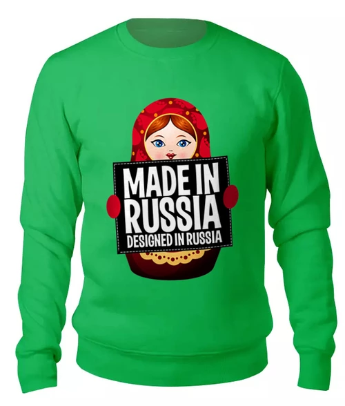 Заказать свитшот в Москве. Женский свитшот хлопковый RUSSIAN DESIGN от balden - готовые дизайны и нанесение принтов.