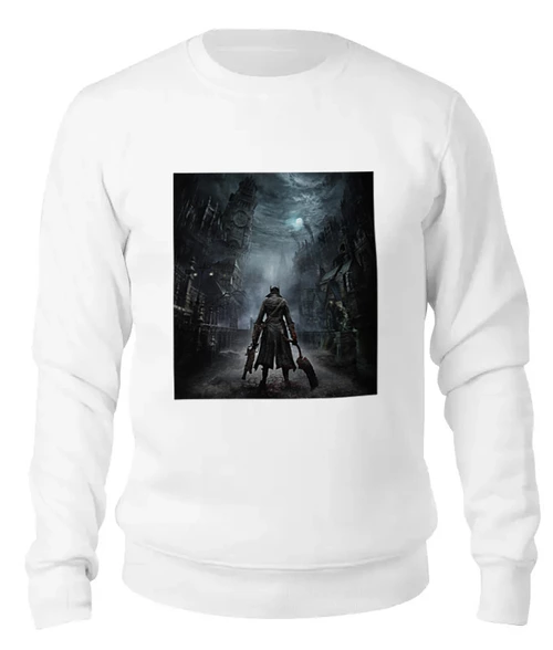 Заказать свитшот в Москве. Женский свитшот хлопковый Bloodborne от GeekFox  - готовые дизайны и нанесение принтов.