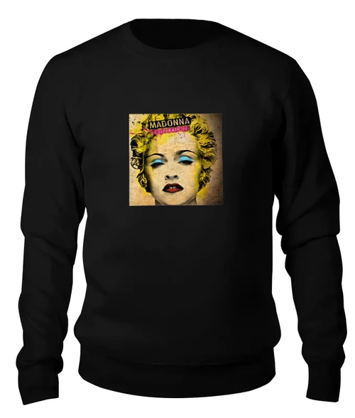 Заказать свитшот в Москве. Женский свитшот хлопковый Madonna от Leichenwagen - готовые дизайны и нанесение принтов.