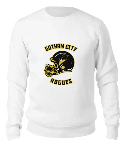 Заказать свитшот в Москве. Женский свитшот хлопковый Шлем (Американский Футбол) от originals - готовые дизайны и нанесение принтов.