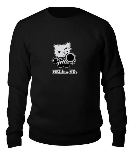 Заказать свитшот в Москве. Женский свитшот хлопковый Bad Cat от Leichenwagen - готовые дизайны и нанесение принтов.