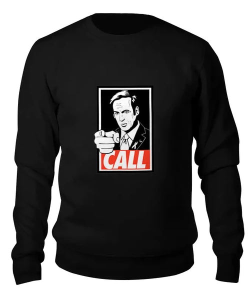 Заказать свитшот в Москве. Женский свитшот хлопковый Call Saul от skynatural - готовые дизайны и нанесение принтов.