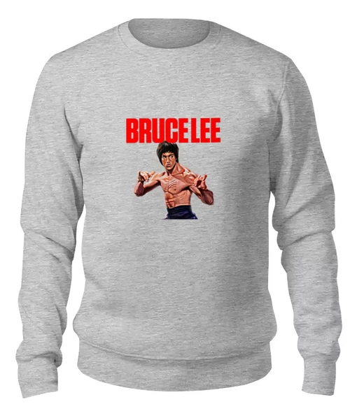 Заказать свитшот в Москве. Женский свитшот хлопковый Bruce Lee от Leichenwagen - готовые дизайны и нанесение принтов.