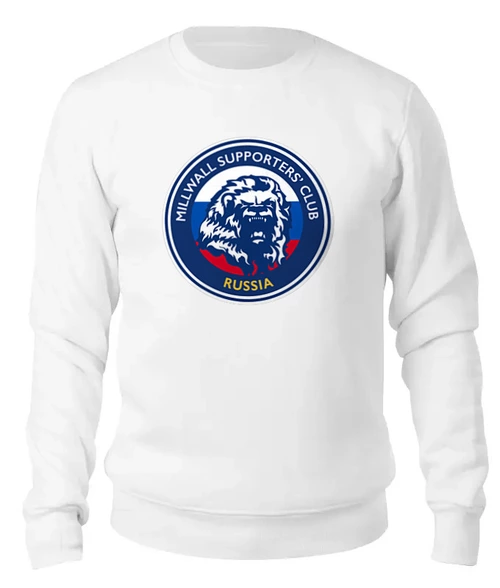 Заказать свитшот в Москве. Женский свитшот хлопковый Millwall MSC Russia двусторонний свитшот от Millwall Supporters Club Russia - готовые дизайны и нанесение принтов.