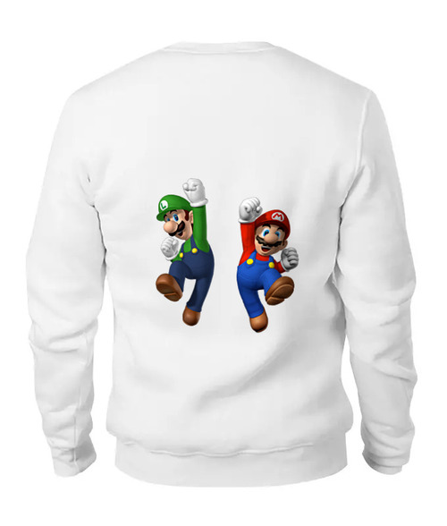Заказать свитшот в Москве. Женский свитшот хлопковый Super Mario от elvis - готовые дизайны и нанесение принтов.