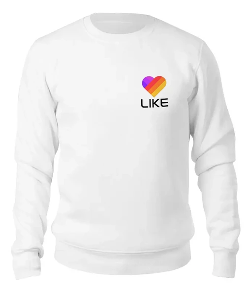 Заказать свитшот в Москве. Женский свитшот хлопковый Like  от DESIGNER   - готовые дизайны и нанесение принтов.