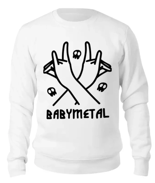 Заказать свитшот в Москве. Женский свитшот хлопковый BABYMETAL от geekbox - готовые дизайны и нанесение принтов.