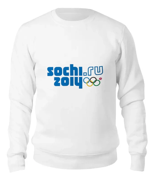 Заказать свитшот в Москве. Женский свитшот хлопковый SOCHI 2014 толстовка от aleksasha-08@mail.ru - готовые дизайны и нанесение принтов.
