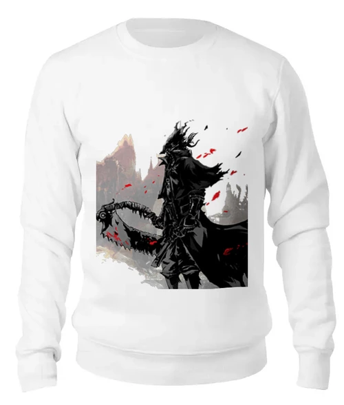 Заказать свитшот в Москве. Женский свитшот хлопковый Bloodborne от GeekFox  - готовые дизайны и нанесение принтов.