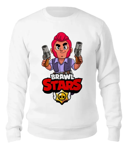 Заказать свитшот в Москве. Женский свитшот хлопковый BRAWL STARS COLT от geekbox - готовые дизайны и нанесение принтов.