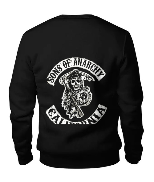 Заказать свитшот в Москве. Женский свитшот хлопковый sons of anarchy t-shirt от rancid - готовые дизайны и нанесение принтов.