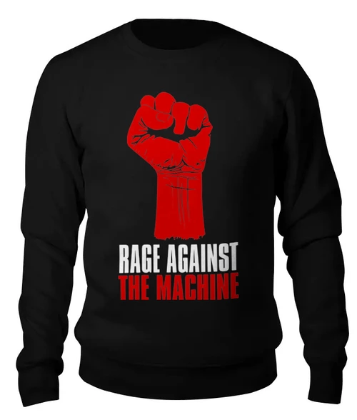 Заказать свитшот в Москве. Женский свитшот хлопковый Rage Against the Machine от geekbox - готовые дизайны и нанесение принтов.