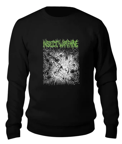 Заказать свитшот в Москве. Женский свитшот хлопковый Insect Warfare Band от Leichenwagen - готовые дизайны и нанесение принтов.