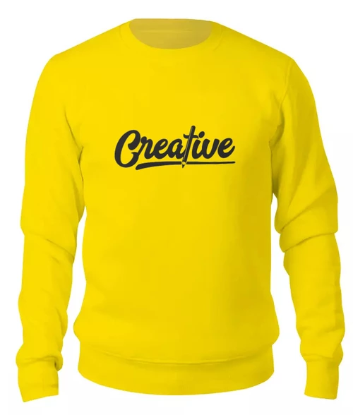Заказать свитшот в Москве. Женский свитшот хлопковый Creative  от ISliM - готовые дизайны и нанесение принтов.