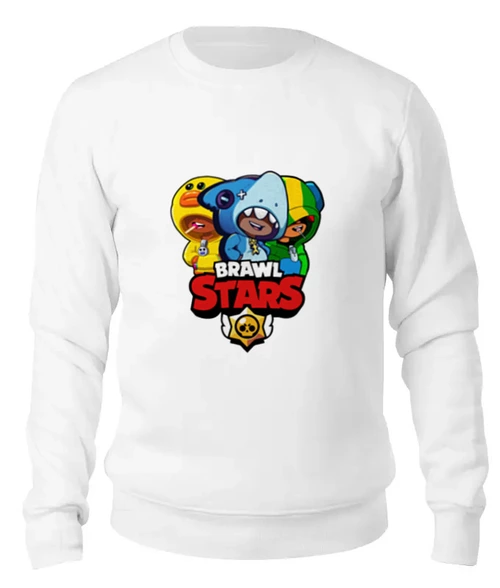 Заказать свитшот в Москве. Женский свитшот хлопковый Brawl Stars LEON TRIO от vista12761@rambler.ru - готовые дизайны и нанесение принтов.