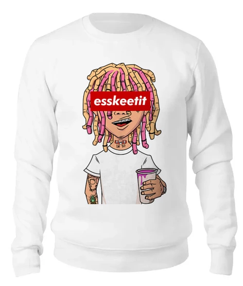Заказать свитшот в Москве. Женский свитшот хлопковый Lil Pump от geekbox - готовые дизайны и нанесение принтов.
