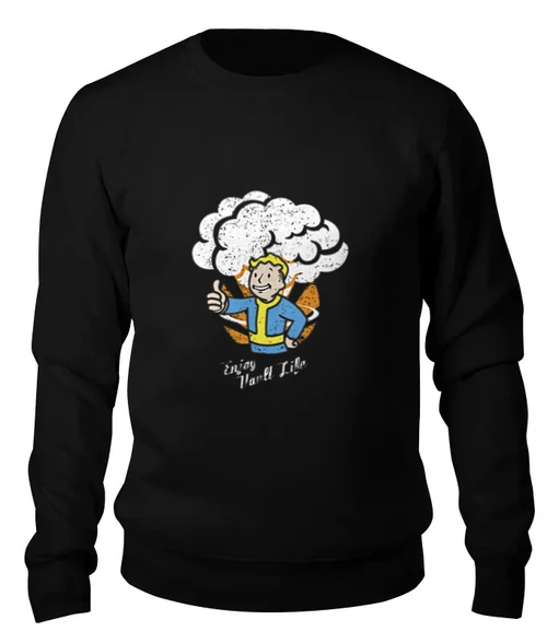 Заказать свитшот в Москве. Женский свитшот хлопковый Vault boy от manly94 - готовые дизайны и нанесение принтов.
