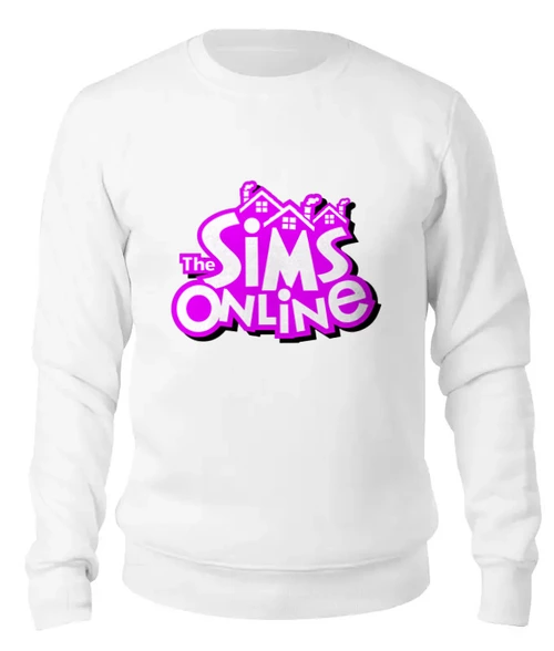 Заказать свитшот в Москве. Женский свитшот хлопковый Sims Online от THE_NISE  - готовые дизайны и нанесение принтов.