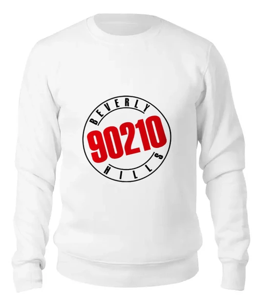 Заказать свитшот в Москве. Женский свитшот хлопковый 90210 от Vinli.shop  - готовые дизайны и нанесение принтов.