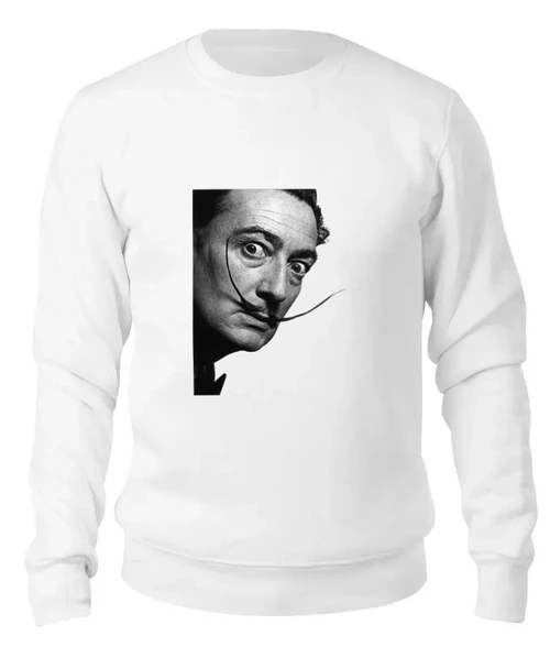 Заказать свитшот в Москве. Женский свитшот хлопковый Salvador Dali от Антон Величко - готовые дизайны и нанесение принтов.