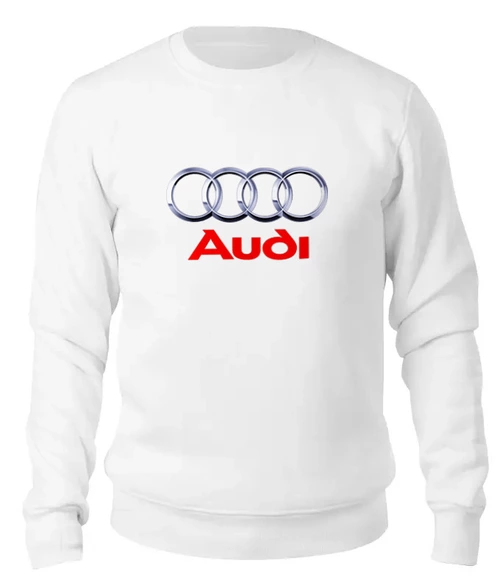 Заказать свитшот в Москве. Женский свитшот хлопковый Авто Audi от THE_NISE  - готовые дизайны и нанесение принтов.