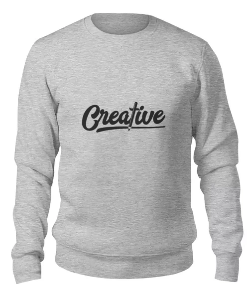 Заказать свитшот в Москве. Женский свитшот хлопковый Creative  от ISliM - готовые дизайны и нанесение принтов.