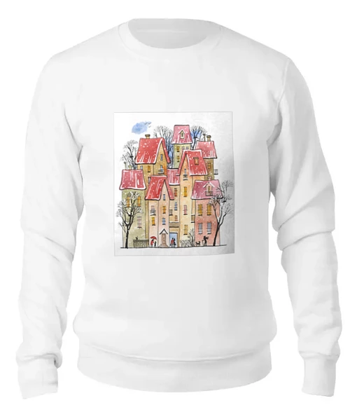 Заказать свитшот в Москве. Женский свитшот хлопковый Let it snow! от Лада Морозова - готовые дизайны и нанесение принтов.