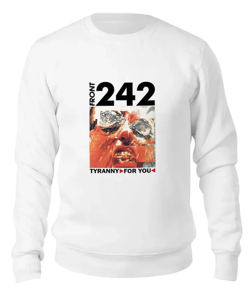 Заказать свитшот в Москве. Женский свитшот хлопковый Front 242 / Tyranny ▷ For You ◁ от OEX design - готовые дизайны и нанесение принтов.