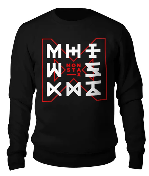 Заказать свитшот в Москве. Женский свитшот хлопковый Monsta X от geekbox - готовые дизайны и нанесение принтов.