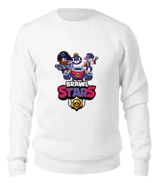 Заказать свитшот в Москве. Женский свитшот хлопковый Brawl Stars от vista12761@rambler.ru - готовые дизайны и нанесение принтов.