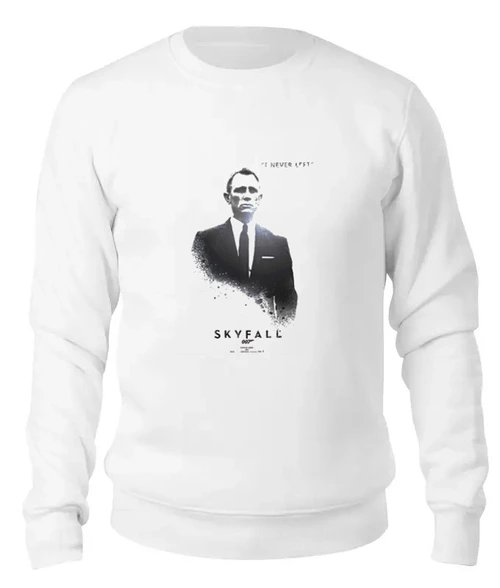 Заказать свитшот в Москве. Женский свитшот хлопковый Skyfall от KinoArt - готовые дизайны и нанесение принтов.