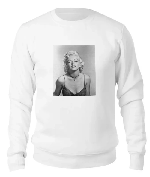 Заказать свитшот в Москве. Женский свитшот хлопковый Marilyn Monroe   от KinoArt - готовые дизайны и нанесение принтов.
