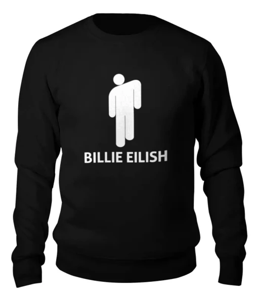 Заказать свитшот в Москве. Женский свитшот хлопковый Billie Eilish от DESIGNER   - готовые дизайны и нанесение принтов.