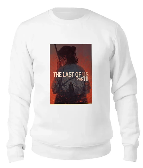 Заказать свитшот в Москве. Женский свитшот хлопковый The last of us 2 от GeekFox  - готовые дизайны и нанесение принтов.