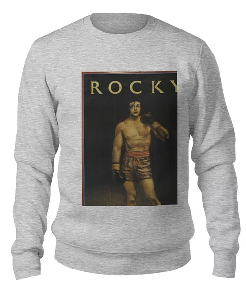 Заказать свитшот в Москве. Женский свитшот хлопковый Rocky / Рокки от KinoArt - готовые дизайны и нанесение принтов.