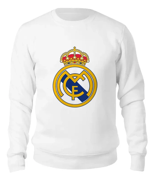 Заказать свитшот в Москве. Женский свитшот хлопковый Real Madrid от THE_NISE  - готовые дизайны и нанесение принтов.