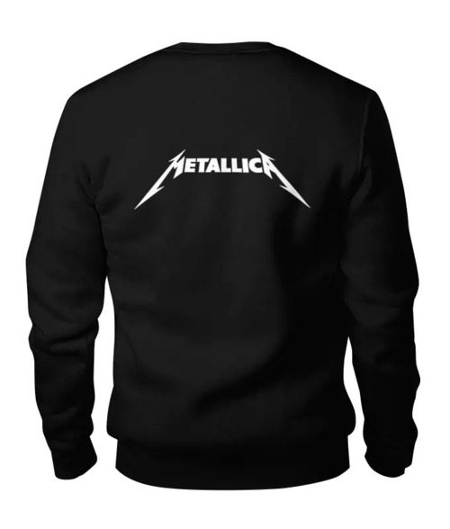 Заказать свитшот в Москве. Женский свитшот хлопковый Metallica от Leichenwagen - готовые дизайны и нанесение принтов.
