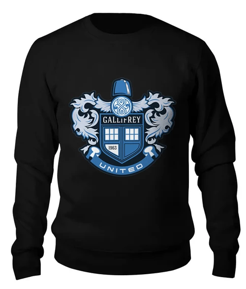 Заказать свитшот в Москве. Женский свитшот хлопковый Gallifrey United от geekbox - готовые дизайны и нанесение принтов.
