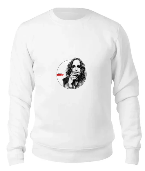 Заказать свитшот в Москве. Женский свитшот хлопковый "Star Eyes Collection": Ville Valo от Octopuslabel - готовые дизайны и нанесение принтов.