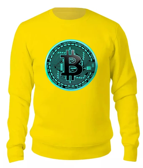 Заказать свитшот в Москве. Женский свитшот хлопковый ✿BITCOIN✿ от balden - готовые дизайны и нанесение принтов.
