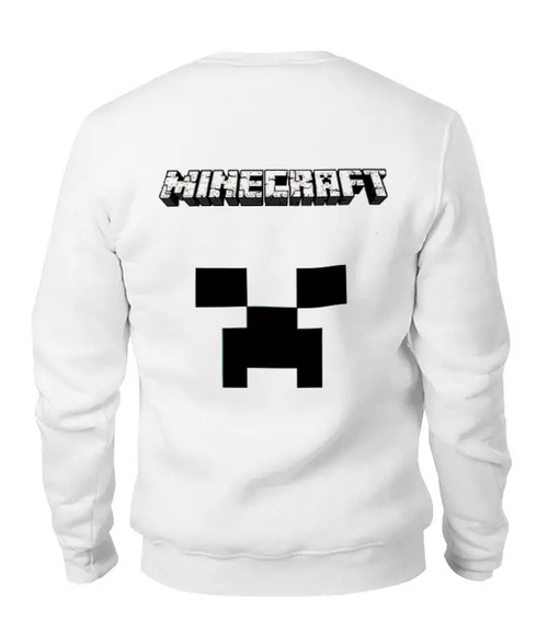 Заказать свитшот в Москве. Женский свитшот хлопковый minecraft от printioo - готовые дизайны и нанесение принтов.