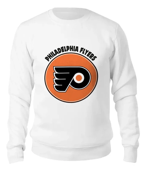 Заказать свитшот в Москве. Женский свитшот хлопковый Philadelphia Flyers  от kspsshop - готовые дизайны и нанесение принтов.