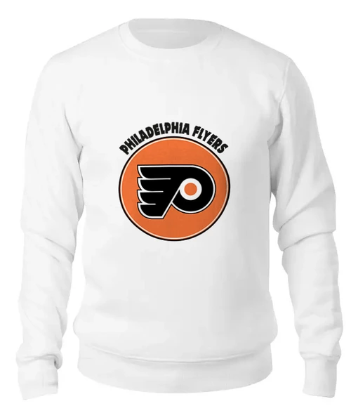 Заказать свитшот в Москве. Женский свитшот хлопковый Philadelphia Flyers от kspsshop - готовые дизайны и нанесение принтов.