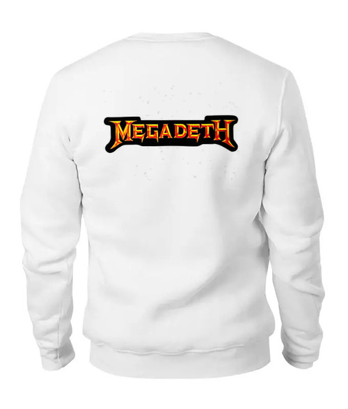 Заказать свитшот в Москве. Женский свитшот хлопковый Megadeth от Leichenwagen - готовые дизайны и нанесение принтов.